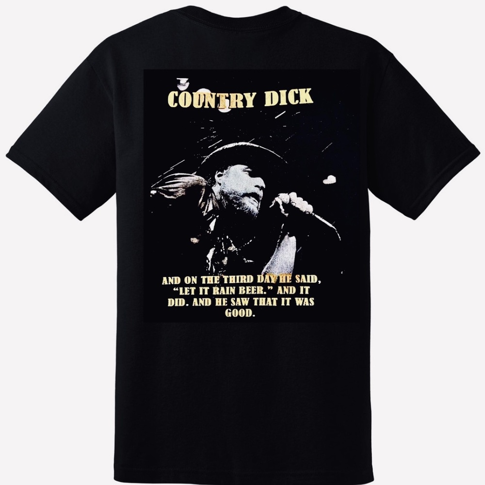 Black “COUNTRY DICK” Graphic Short Sleeve Tee